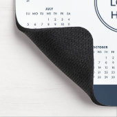 Navy Blue Business Logo 2026カレンダー マウスパッド (コーナー)