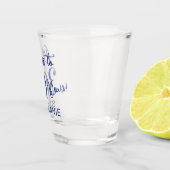 Navy Blue Cheers to 30 Years 30th Birthday Party ショットグラス (右)