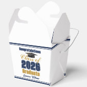 Navy Blue Class of 2026 Graduation Party Fortune フェイバーボックス (見開き)