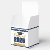 Navy Blue Class of 2026 Graduation Party Small フェイバーボックス (オープン)