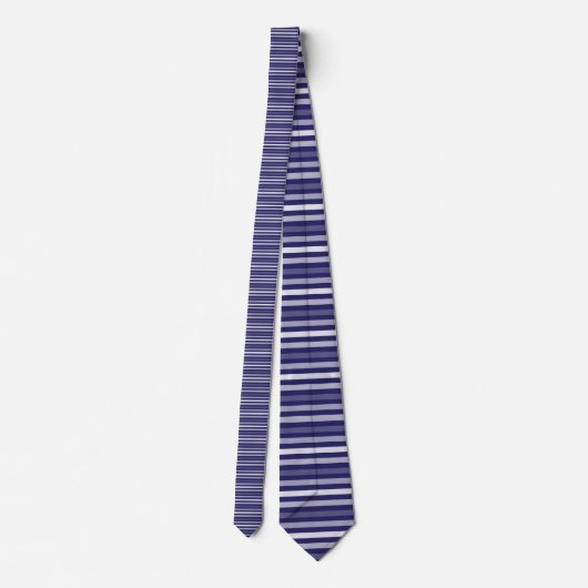 Navy Blue Color Stripes Necktie ネクタイ (裏面)