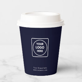 Navy Blue Company Logo | Corporate Brand Identity 紙コップ
