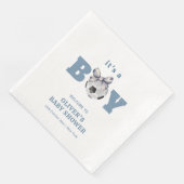 Navy Blue Cute Bow Soccer Boy Baby Shower Welcome (コーナー)