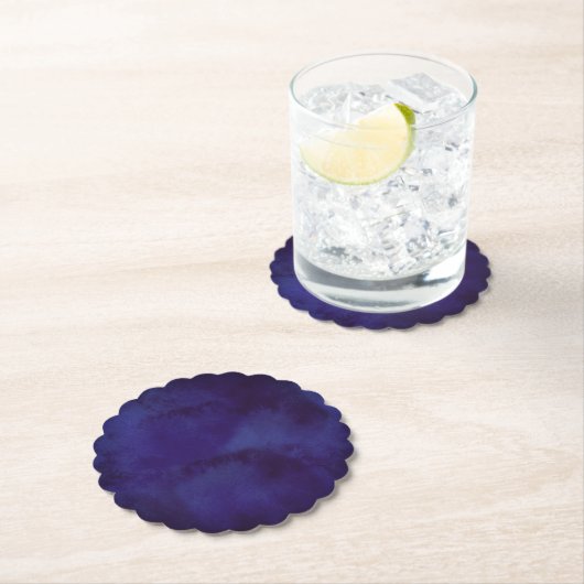 Navy blue Design Coaster ペーパーコースター (インサイチュ)