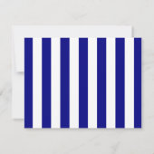 Navy Blue Elegant Big Bow Thank You Note Card ノートカード (裏面)