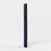 Navy Blue Elegant Professional Minimalist Monogram Case-Mate iPhoneケース (裏面/右)