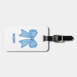 Navy + Blue Faux Glitter Bachelorette ラゲッジタグ