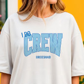 Navy + Blue Faux Glitter I DO CREW Bachelorette Tシャツ