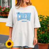 Navy + Blue Faux Glitter I DO CREW Bachelorette Tシャツ