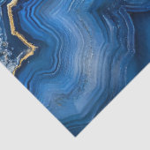 Navy Blue Geode Slice with Gold Veins 薄葉紙 (詳細)