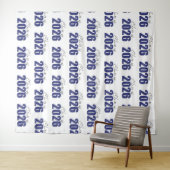Navy Blue Glitter Class of 2026 Photo Backdrop タペストリー (インサイチュ(横))