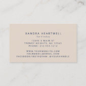 Navy Blue Gold Agate Ivory Luxury Stylist 名刺 (裏面)