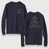Navy Blue Gold Contractor Home Repair Work Tシャツ