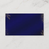 Navy Blue Gold Wedding Details Enclosure Card エンクロージャーカード (裏面)