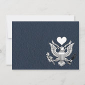 Navy Blue Hawaiiの写真結婚ありがとう サンキューカード (裏面)