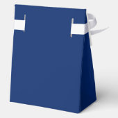 Navy Blue Large Tent Favor Box for Weddings フェイバーボックス (裏面)