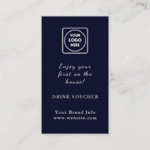 Navy Blue Logo | Custom Corporate Event Drink 