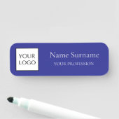 Navy Blue Logo Promotional 名札 (インサイチュ)