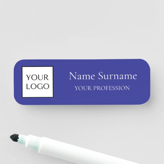 Navy Blue Logo Promotional 名札 (インサイチュ)