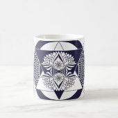 Navy Blue Mandala Coffee Mug コーヒーマグカップ (中央)