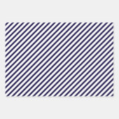 Navy Blue Merry Christmas Mix ラッピングペーパーシート (正面3)