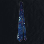 Navy blue midnight swirl galaxy abstract ネクタイ<br><div class="desc">Navy blue midnight swirl galaxy abstract</div>