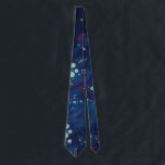 Navy blue midnight swirl galaxy abstract ネクタイ<br><div class="desc">Navy blue midnight swirl galaxy abstract</div>