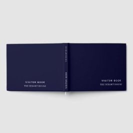 Navy Blue Minimalist | Vacation Rental Guest Book ゲストブック