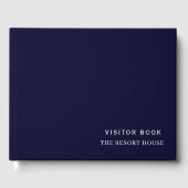 Navy Blue Minimalist | Vacation Rental Guest Book ゲストブック (正面)