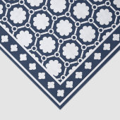 Navy Blue Modern Bone Inlay Decoupage Paper 薄葉紙 (詳細)