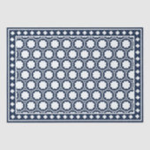 Navy Blue Modern Bone Inlay Decoupage Paper 薄葉紙 (正面)