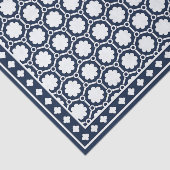 Navy Blue Modern Bone Inlay Decoupage Paper 薄葉紙 (詳細)