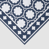 Navy Blue Modern Bone Inlay Decoupage Paper 薄葉紙 (詳細)