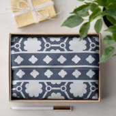 Navy Blue Modern Bone Inlay Decoupage Paper 薄葉紙 (ギフト)