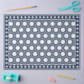 Navy Blue Modern Bone Inlay Decoupage Paper 薄葉紙 (クラフト)