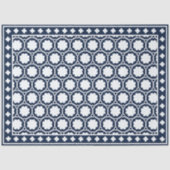 Navy Blue Modern Bone Inlay Decoupage Paper 薄葉紙 (正面)