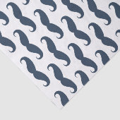 Navy Blue Mustache Pattern Father's Day 薄葉紙 (詳細)