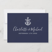 Navy Blue Nationalの結婚詳細情報 招待状 (裏面)