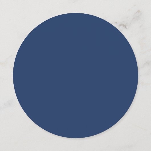 Navy Blue Palette Tea Party Bridal Shower 招待状 (裏面)