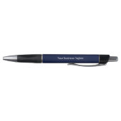 Navy Blue Pen、グリップブラックインクのビジネスロゴ ボールペン (底)
