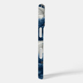 Navy Blue Peonies iPhone Case Case-Mate iPhoneケース (裏面 / 右)