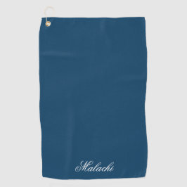Navy Blue Personalized Golf Towel with Custom Name ゴルフタオル