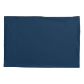 Navy Blue Pillowcases – Solid Color Bedroom Pillow 枕カバー (裏面-左)