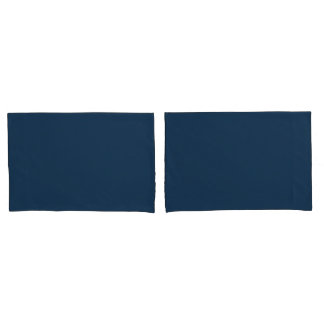Navy Blue Pillowcases – Solid Color Bedroom Pillow 枕カバー