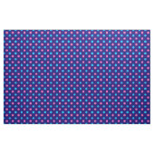 Navy Blue Pink Cyan Polka Dot Pattern ファブリック (ヤード)