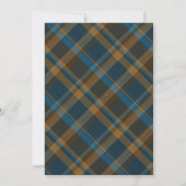 Navy Blue Plaid Frame Ramadan Iftar Invitation 招待状 (裏面)