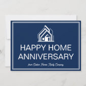 Navy Blue Real Estate Business Custom Marketing カード (正面)
