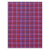 Navy Blue Red Pink Plaid Tartan Design  テーブルクロス (正面)
