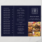 Navy Blue Restaurant Design | Custom Takeout Brand (正面)