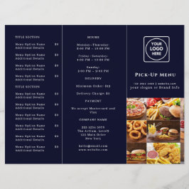 Navy Blue Restaurant Design | Custom Takeout Brand